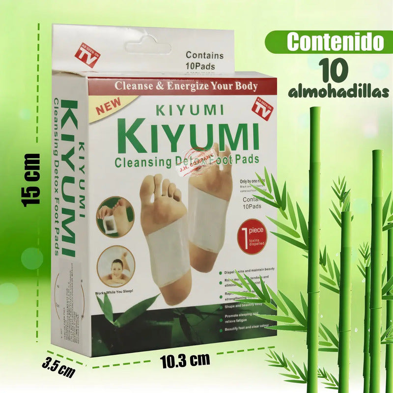 Parches Desintoxicantes Para Pies J.h. Company Y-507 Set 30 Unid Detox Con Bambú
