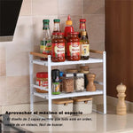 Organizador Repisa De Cocina Gabinetes Repisa Doble 34x21x38