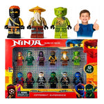 Set 12 Minifiguras Minecraf Ninjas Bloque Infantil Armables 12 Ninjas