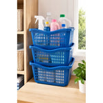 3 Cestas Apilables Organizadoras Anidable De 4 Litros
