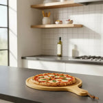 Tabla Para Picar Pizza De Bambu Con Mango Pizzera 45x32cm