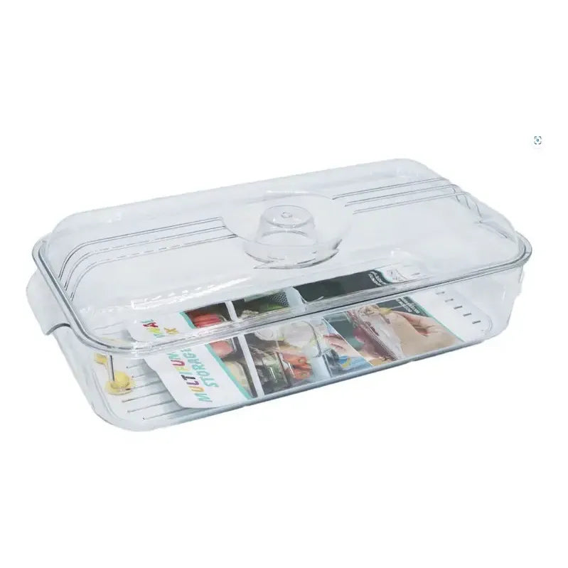 Organizador Bandeja De Acrilico Para Refrigerador Multiusos Transparente Acrilica