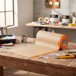 Rollo De Enmascarar Papel Kraf Protector/con Adhesivo 10x20m