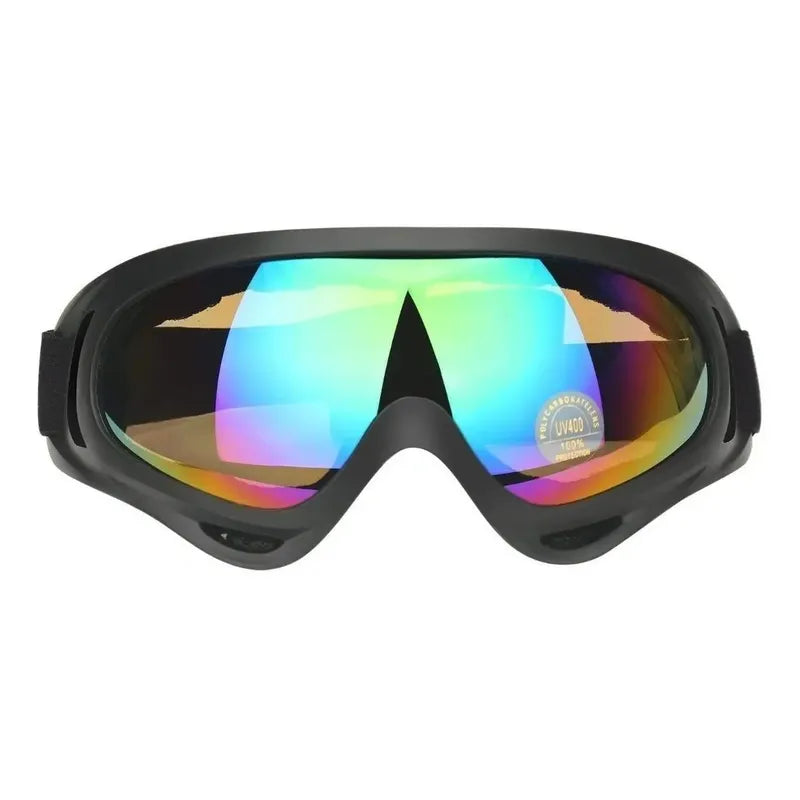 Antiparras Gafas De Nieve Con Filtro Uv Para Snowboard Negro Espejado