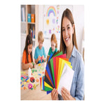 Carpeta De Papel Lustre 12 Laminas Colores Surtidos 37x26