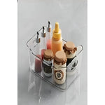 Set 3 Organizador Refrigerador Sin Tapa Contenedor Acrílico Transparente