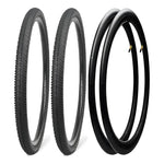X2 Neumáticos + 2 Camaras Bicicleta Aro 29 X 2.125 Plegables Negro