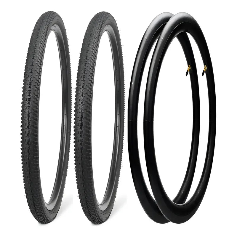 X2 Neumáticos + 2 Camaras Bicicleta Aro 29 X 2.125 Plegables Negro