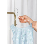 X10 Perchero Metalico Infantil Organizador Para Ropa Bebe Marrón Claro