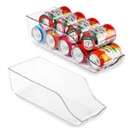 Pack X2 Organizador De Bebidas Lata Para Refrigerador Bebida Transparente