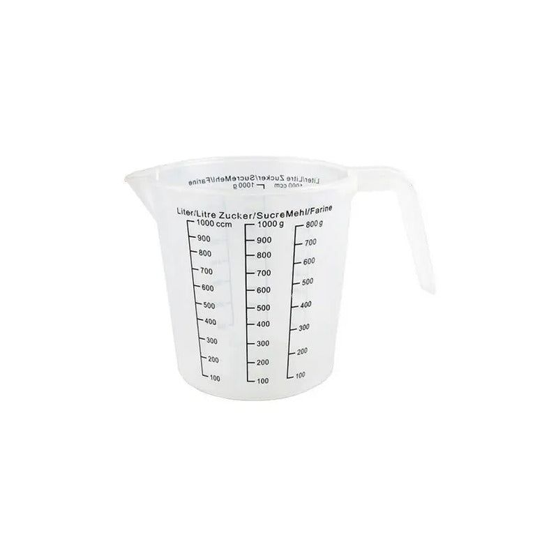 Jarra Medidora De Plástico De 1 Litro Color Transparente