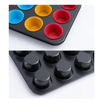 Bandeja 12 Moldes De Silicona Para Hornear Magdalenas