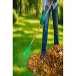 Rastrillos Barre Hojas Plástico Para Jardín 20 Dientes Verde