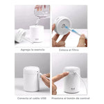 Difusor Aroma Luz Led 300 Ml Humificador Aceites En Aire Color Blanco