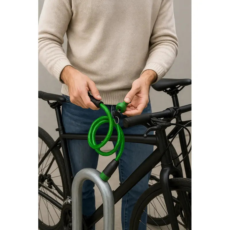 Candado Para Bicicleta Cable De Bloqueo Antirrobo Cerradura A Disponibilidad