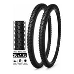 X2 Neumaticos +2 Camaras Bicicleta Aro 26x1.75 Mtb Plegable Caluga Normal