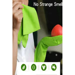 Guantes De Cocina Limpieza Impermeable Largos Multiuso Verde