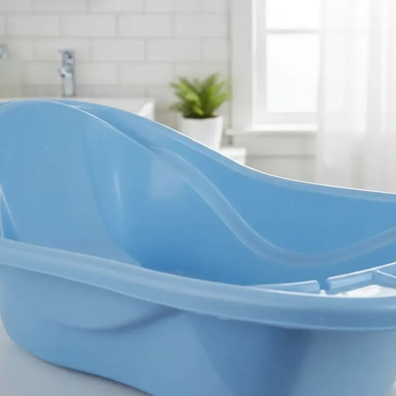 Bañera Tina Anatómica Bebes Celeste/rosada Color Celeste Liso