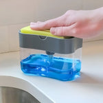 Dispensador Manual De Jabón Líquido Detergente Soap 350 Ml Plástico Gris