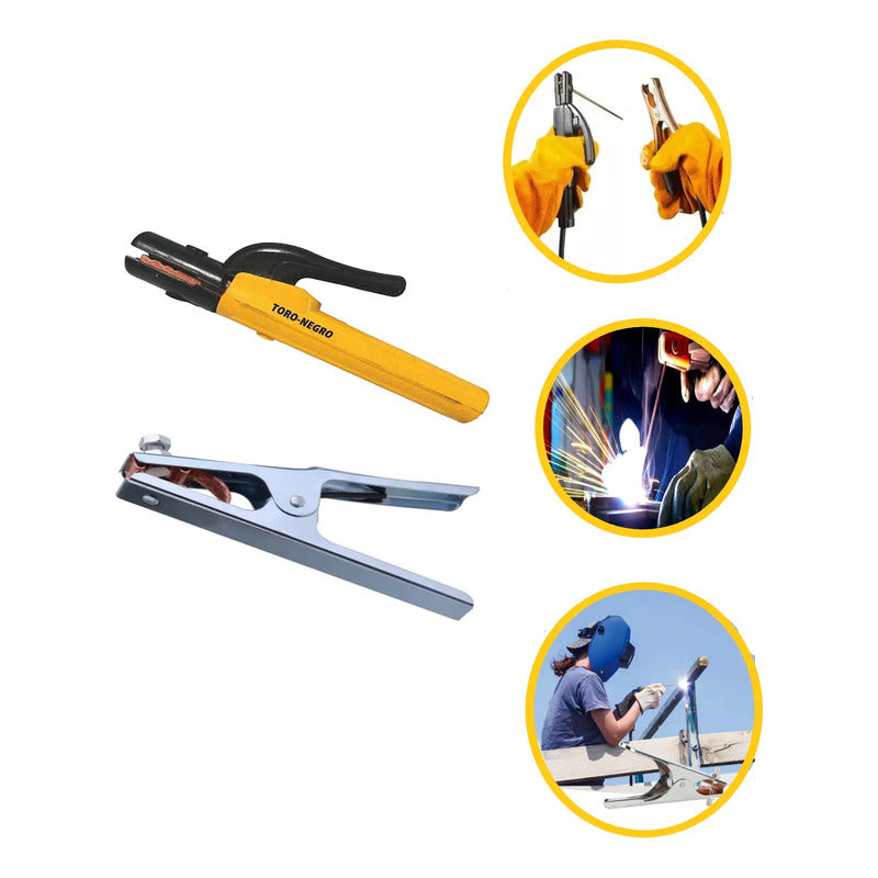 Pinza Porta Electrodo Tierra 300 Amp Soldadura Solda