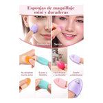 Set 6 Mini Esponjas Para Maquillaje Precision Base Corrector Negro Mini