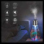 Humidificador Ultrasónico Aromaterapia Filtro Lampara Luz