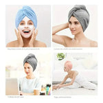 X6 Toalla Para Pelo Turbante Microfibra Para Secar Cabello Variados Lisa