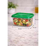 Set De 4 Taper Hermetico Contenedores Cuadrado Alimento 1.5l