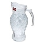 Jarra De Vidrio Con Tapa Y Asa Para Agua Jugo Frio Caliente