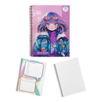X8 Cuaderno Universitario 100 Hojas Espiral Doble 7mm Diseño Varios