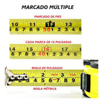 Cinta Métrica 5m/25mm Huincha Medir Retráctil Tipo Goma X6