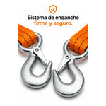 Eslingas De Amarre 3,5mt X5cm De Carga Set X1 Camion Naranja