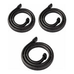 X3 Manguera Flexible Negro  Repuesto Ducha Extensible 2mtrs Negro Mate