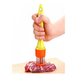 Ablandador De Carnes Con Resorte Manual De Acero Inoxidable
