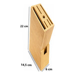 Soporte De Madera Para Cuchillos Organiuzador De Cubiertos Madera