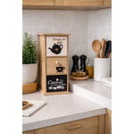 Caja De Madera Para Té Y Café Organizador 3 Cajones Hogar Marrón