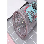 X2 Vaso Infantil Dinosaurio Acrilico Con Bombilla Luz 450ml