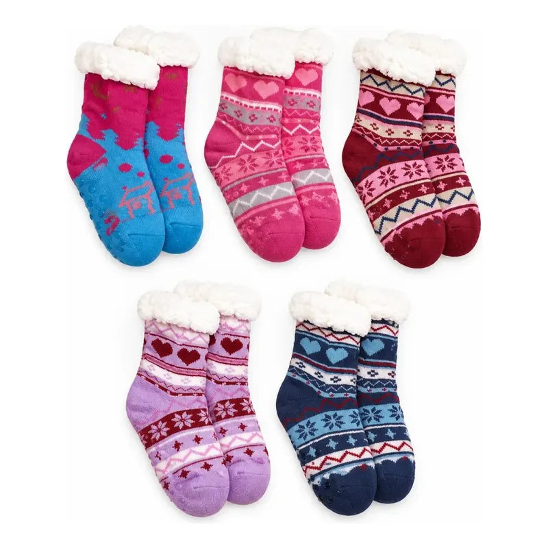 Pack 2 Calcetines Niña Y Niño De Termica Polar Para Invierno Surtidos Niña 24-31