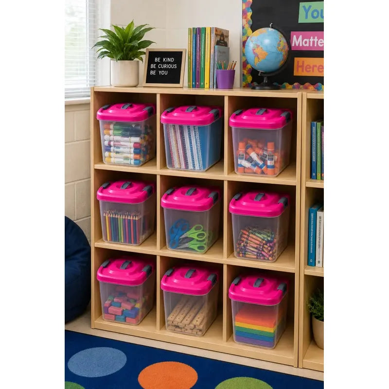 X10 Caja Wenco Organizadora 6 Litros Transparente Plastica