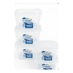 Set De 4 Taper Hermetico Contenedore Cuadrado Alimento 650ml