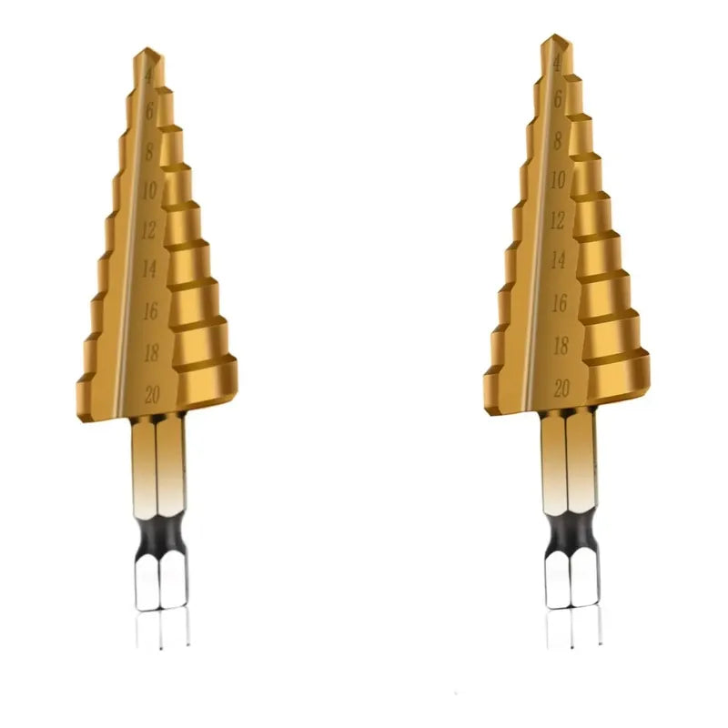 X2broca Conica Escalonada Metales Perfora 4 20mm Paso A Paso