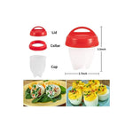 Set 6 Hervidor De Huevos De Silicone Para Cocina Sin Bpa