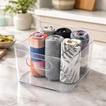 Caja Organizadora Refrigerador Sin Tapa Contenedor Acrílico Transparente