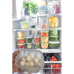 Set 4 Tupper Contenedor De Alimento Comida Rectangular 250ml Trasparente
