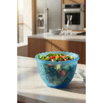X2 Bowl Ensaladera De Plastico Recipiente Multiuso De 6litro Azul