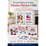 Pack 6 Paño De Cocina Microfibra 60x40 Cm Modelo Dieochero Varios Chile