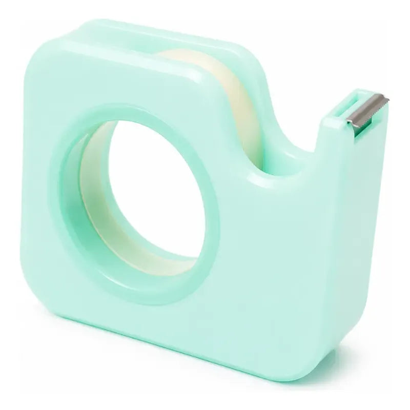 Porta Scotch Dispensador De Cinta Adhesiva Escritorio Verde Pastel