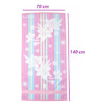 Toalla Microfibra Love Secado Rapido Grande Rosa 70 X 140 Cm