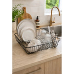 Seca Plato Platera Porta Loza Escurridor Plato Alto Metalico Negro