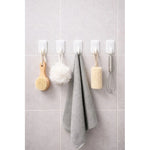 Ganchos De Pared Autoadhesivo Multiuso Colgador 6 Piezas Blanco